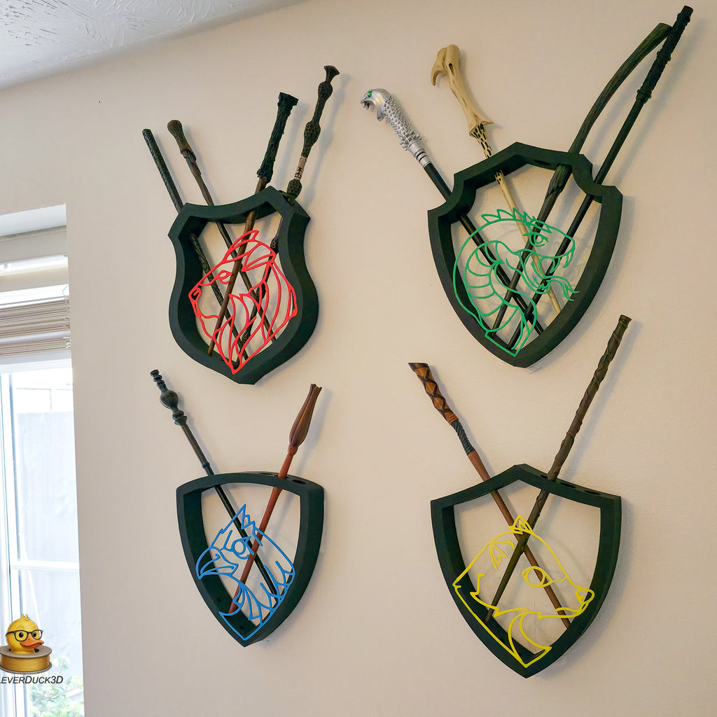 Wizard Wand Display Stand Set – Wall Mounted & Free Standing 6 Wand Holder