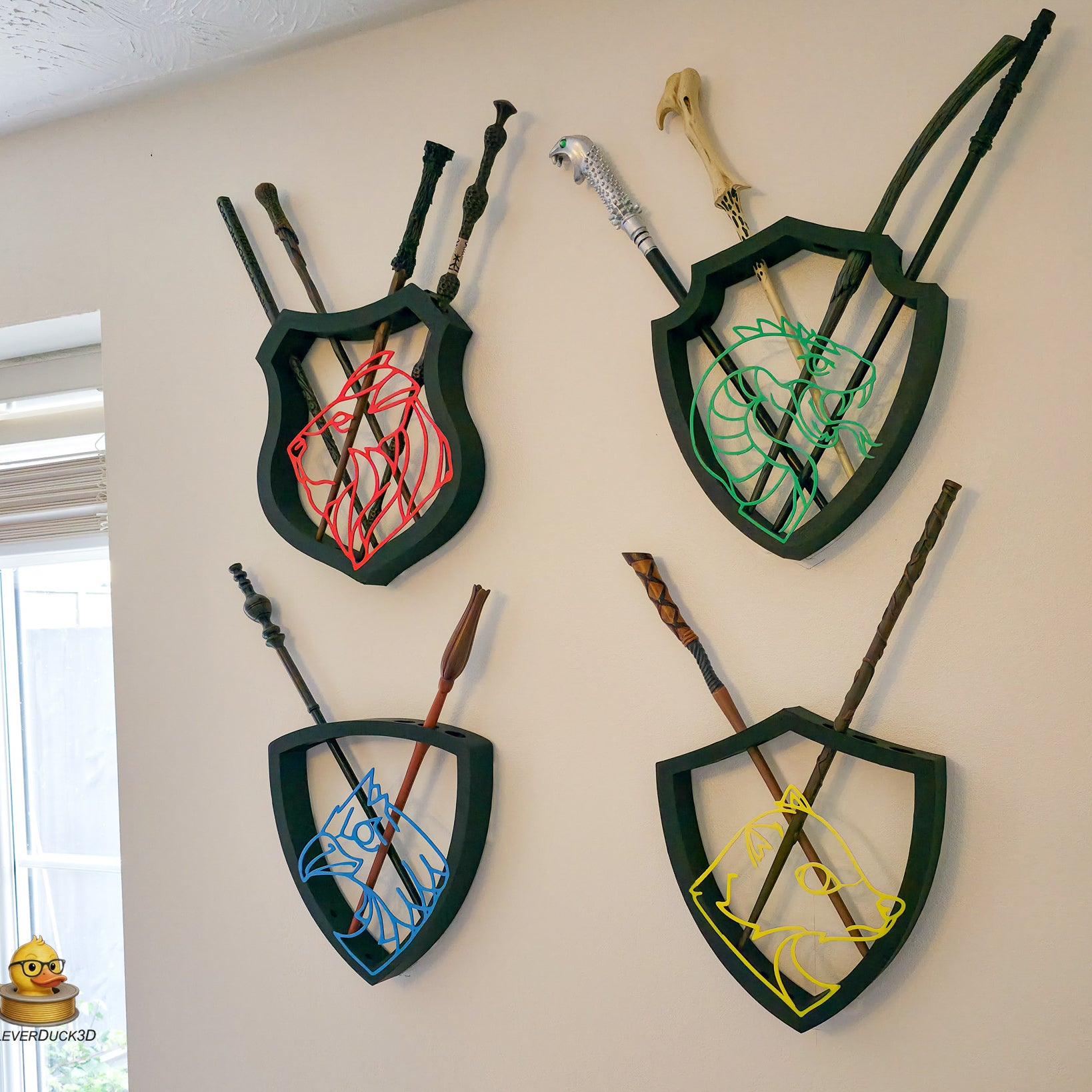 Wizard Wand Display Stand Set – Wall Mounted & Free Standing 6 Wand Holder