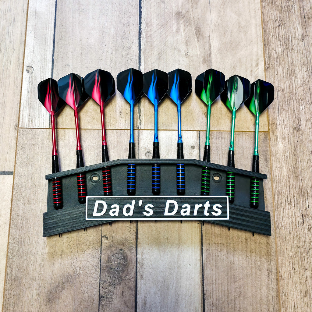 Personalised 9 Darts Holder Wall Mount – Custom Dart Display & Storage Rack