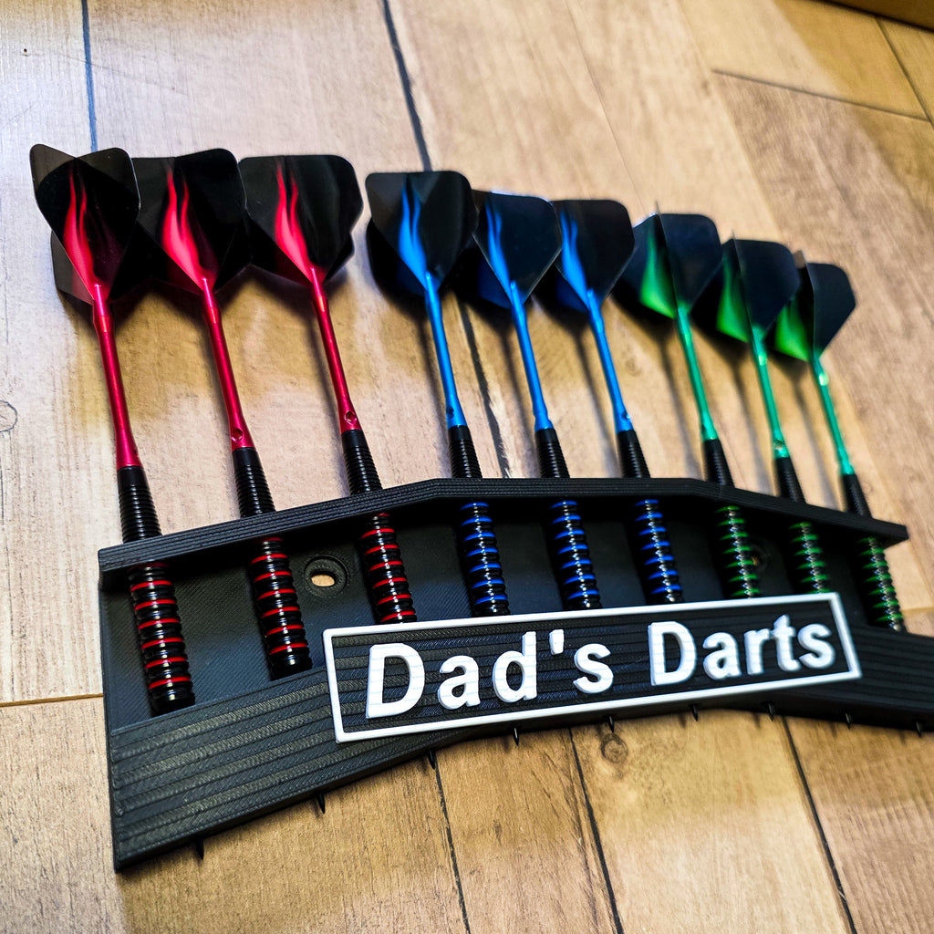 Personalised 9 Darts Holder Wall Mount – Custom Dart Display & Storage Rack