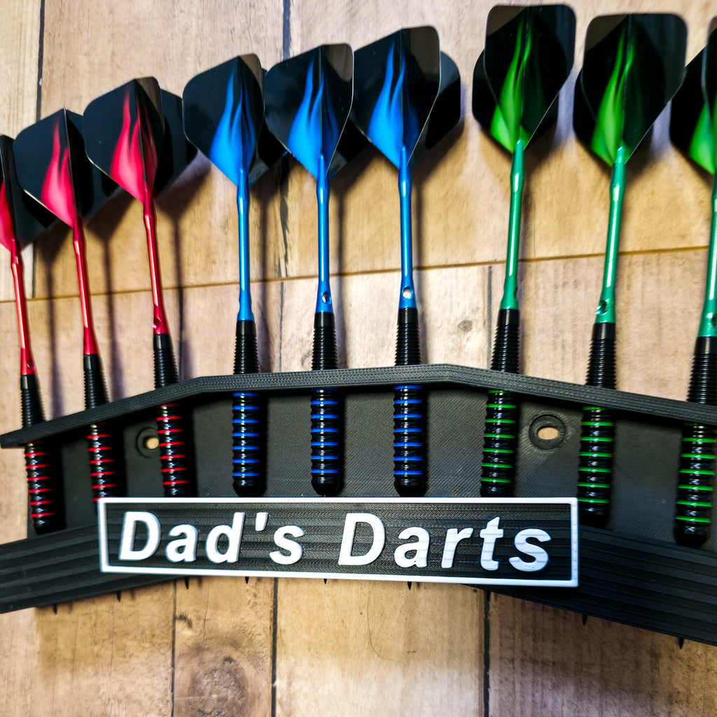Personalised 9 Darts Holder Wall Mount – Custom Dart Display & Storage Rack
