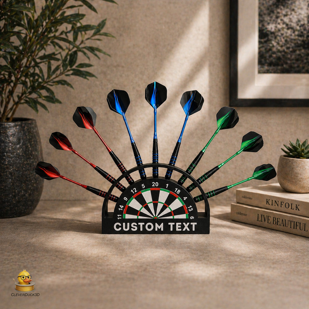 Personalised 9 Dart Holder | Custom Dart Stand