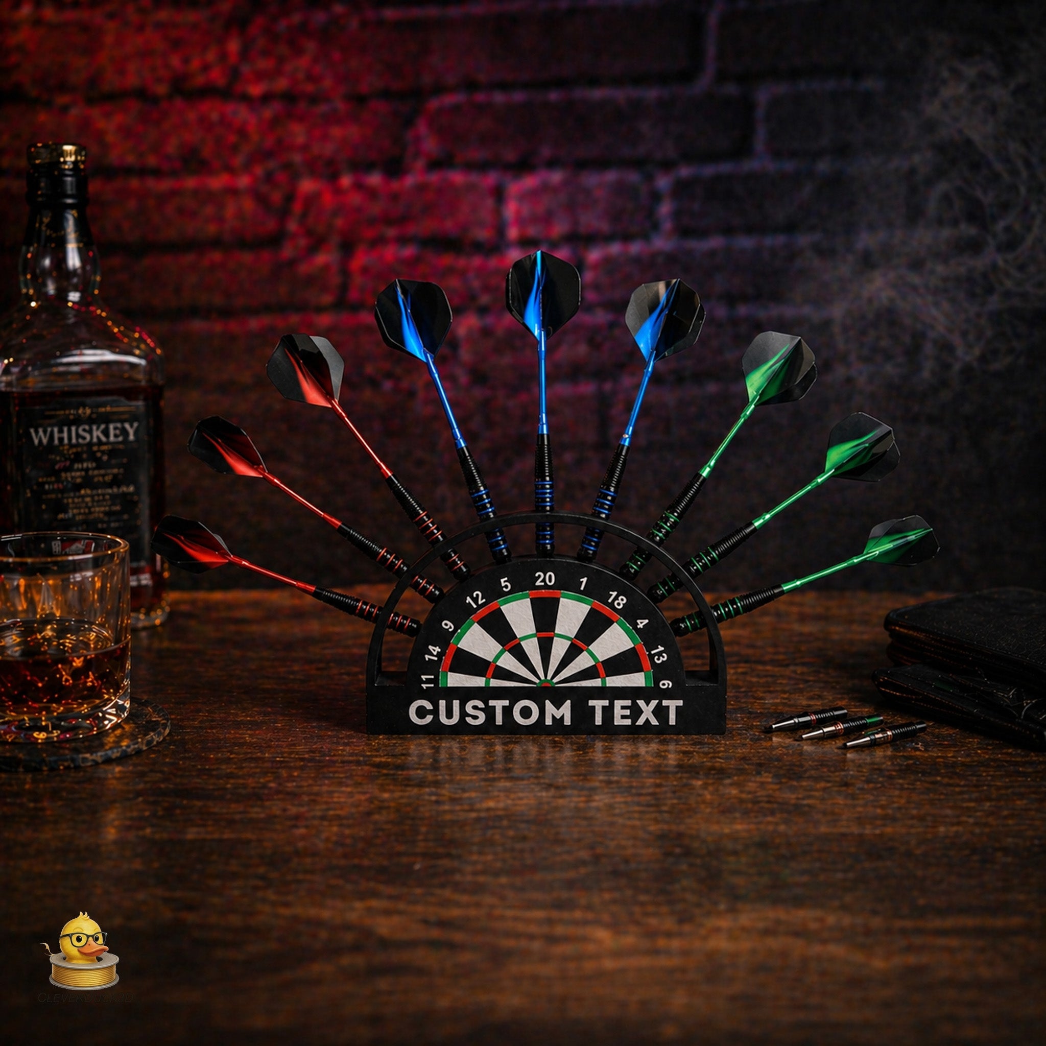 Personalised 9 Dart Holder | Custom Dart Stand