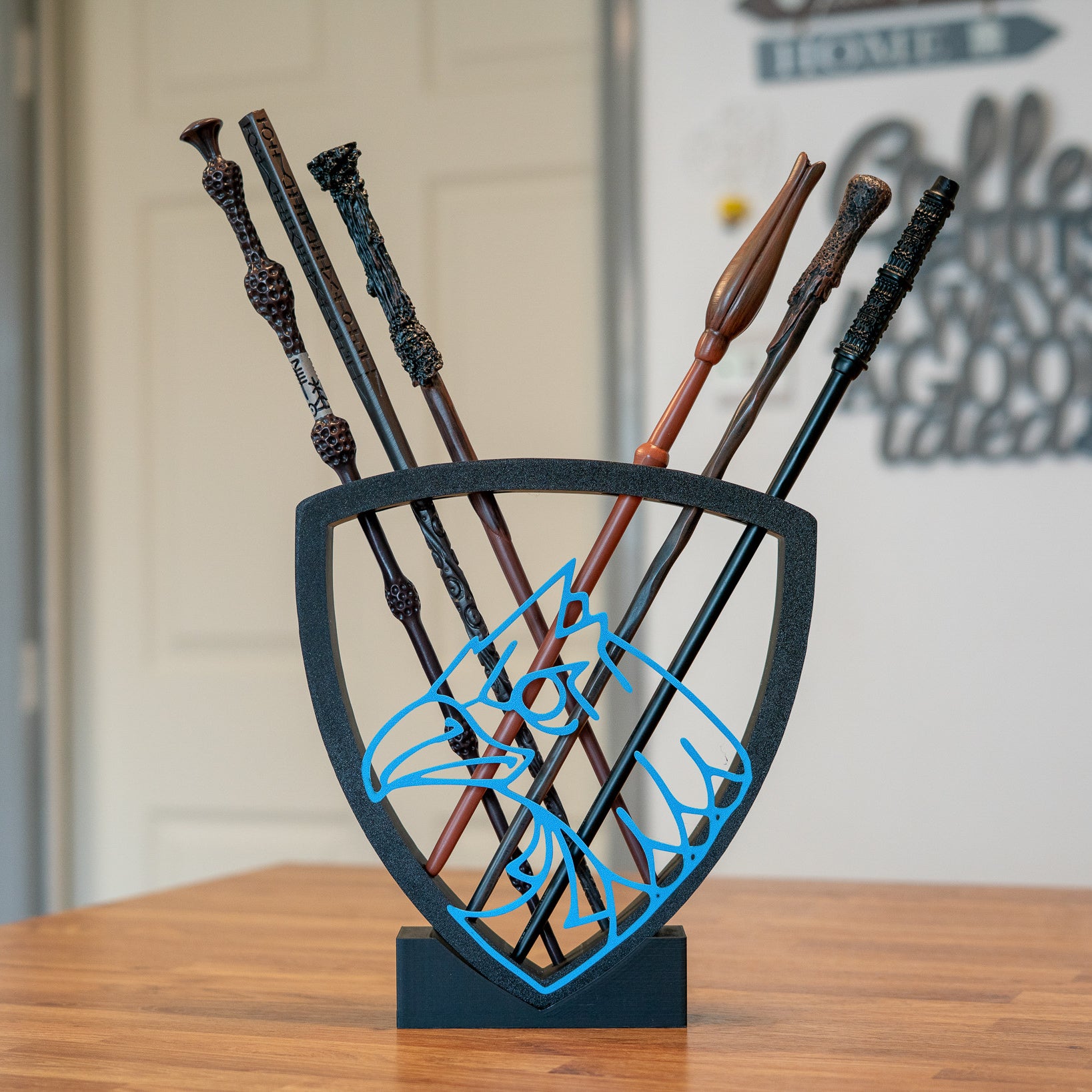 Wizard Wand Display Stand Set – Wall Mounted & Free Standing 6 Wand Holder