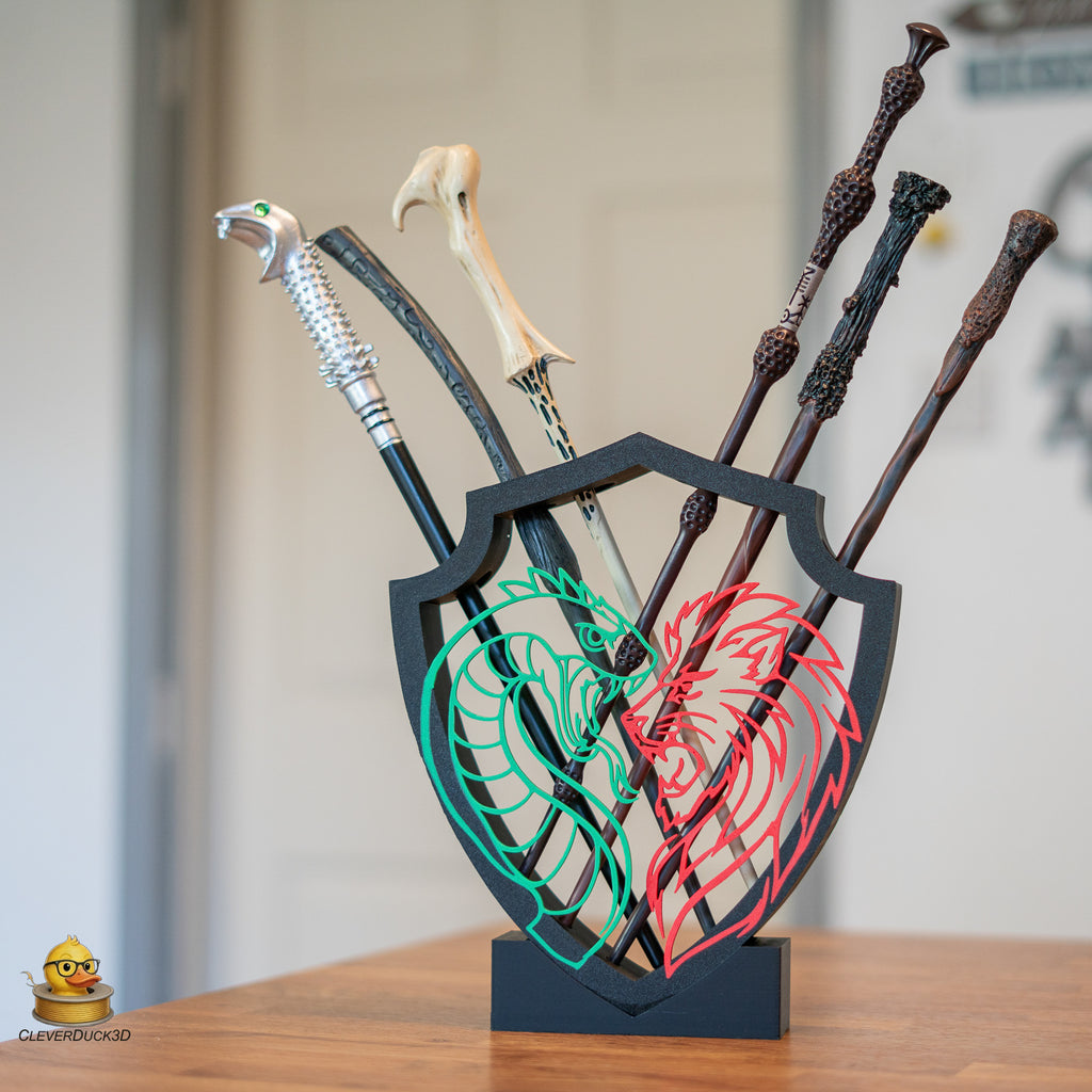 Wizard Wand Display Stand Set – Wall Mounted & Free Standing 6 Wand Holder