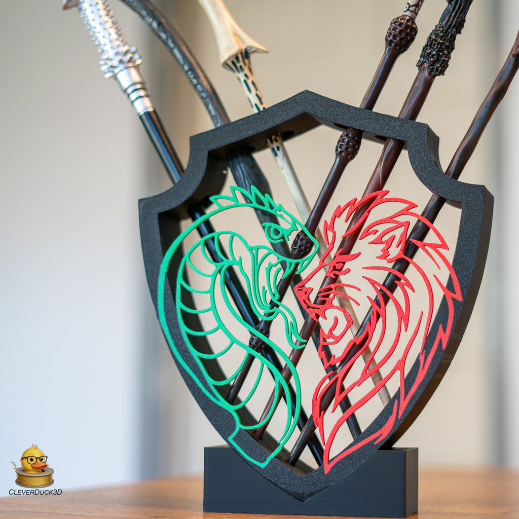 Wizard Wand Display Stand Set – Wall Mounted & Free Standing 6 Wand Holder