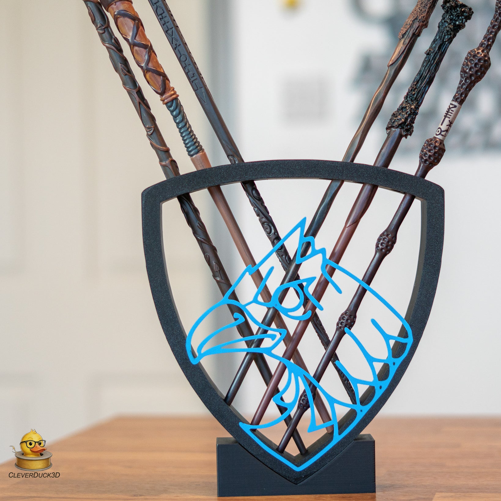 Wizard Wand Display Stand Set – Wall Mounted & Free Standing 6 Wand Holder
