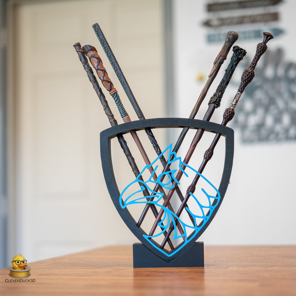 Wizard Wand Display Stand Set – Wall Mounted & Free Standing 6 Wand Holder