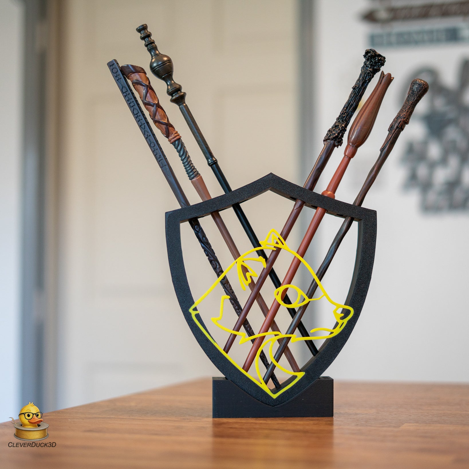 Wizard Wand Display Stand Set – Wall Mounted & Free Standing 6 Wand Holder