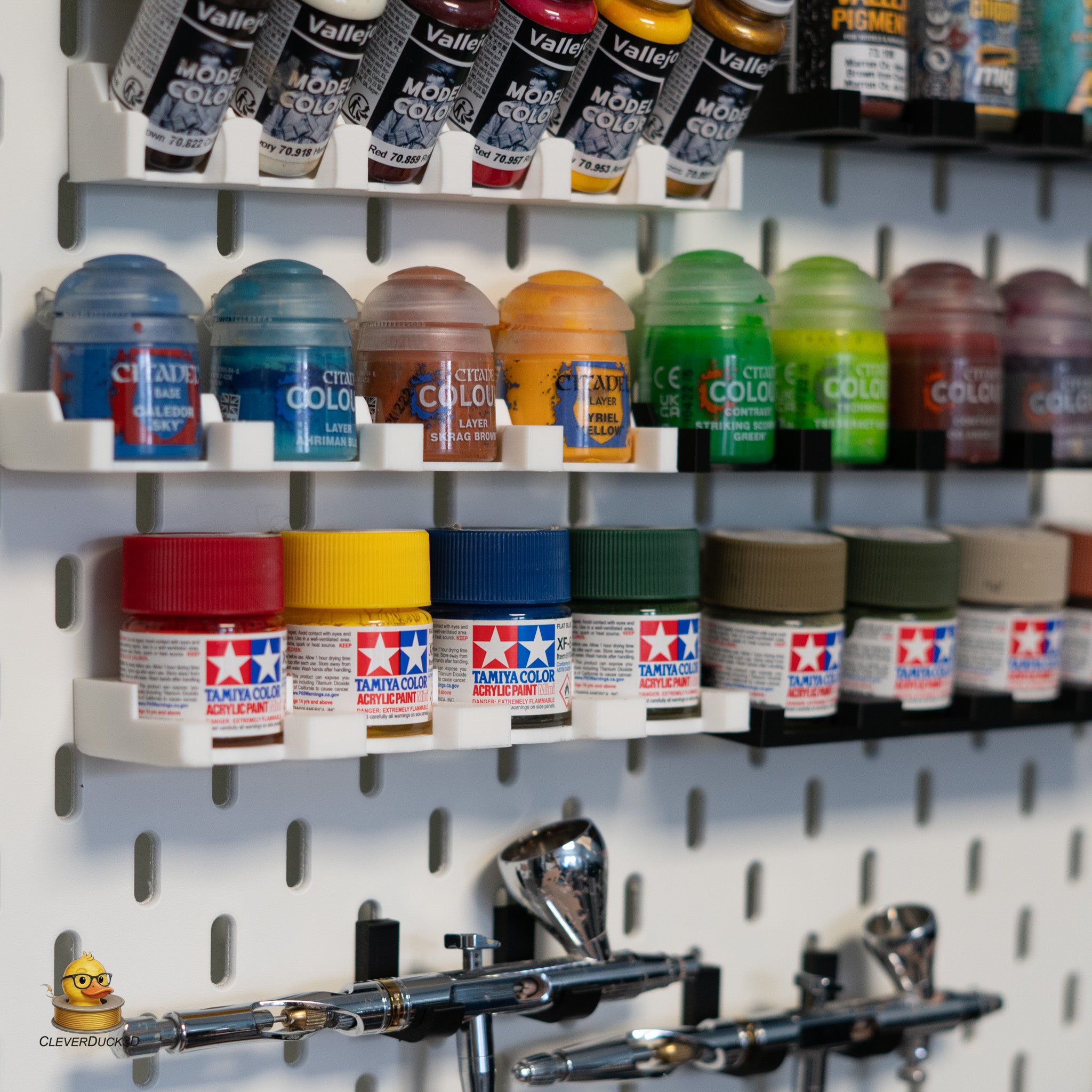 Tamiya 10ml Paint Holder for IKEA Skadis Pegboard