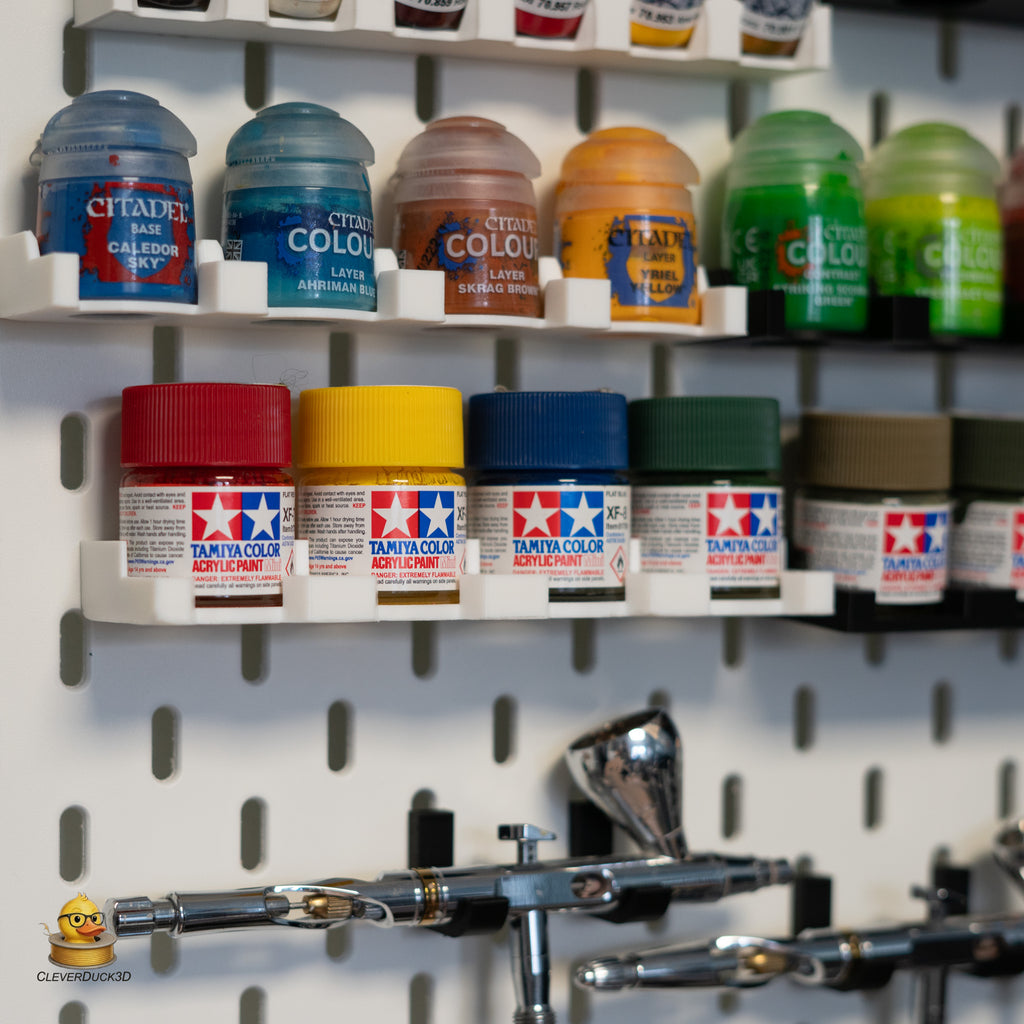 Tamiya 10ml Paint Holder for IKEA Skadis Pegboard