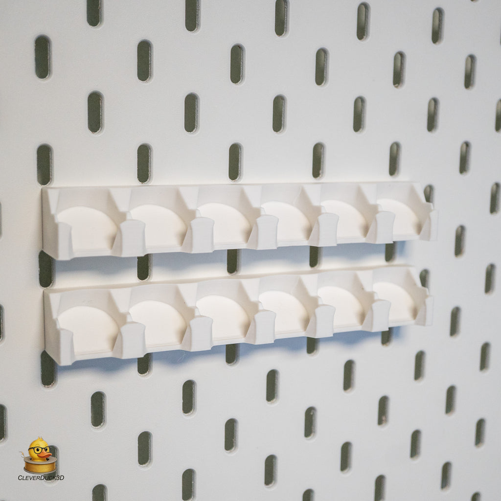Vallejo Paint Holder Rack Tilted  for IKEA Skadis Pegboard