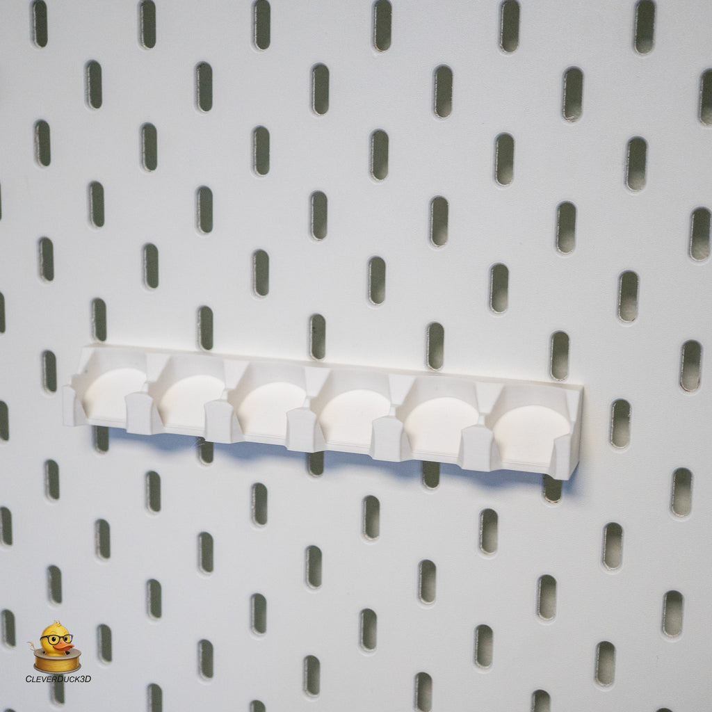 Vallejo Paint Holder Rack Tilted  for IKEA Skadis Pegboard
