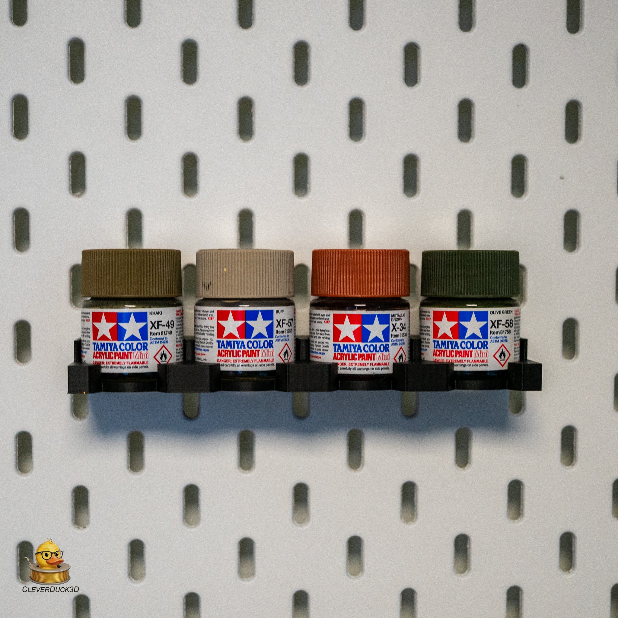 Tamiya 10ml Paint Holder for IKEA Skadis Pegboard