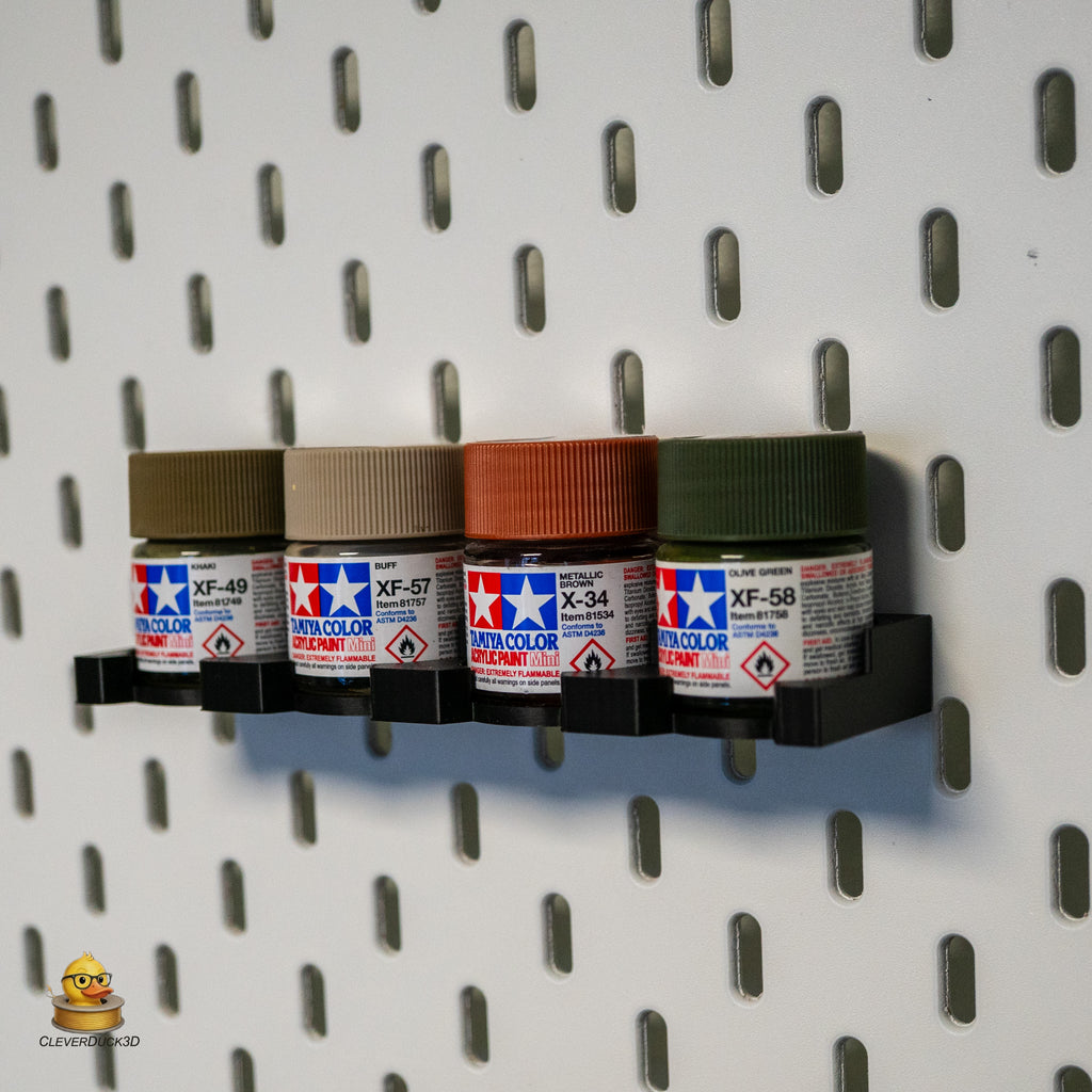 Tamiya 10ml Paint Holder for IKEA Skadis Pegboard