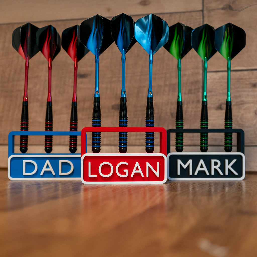 Personalised 3 Dart Holder | Free Standing Dart Stand