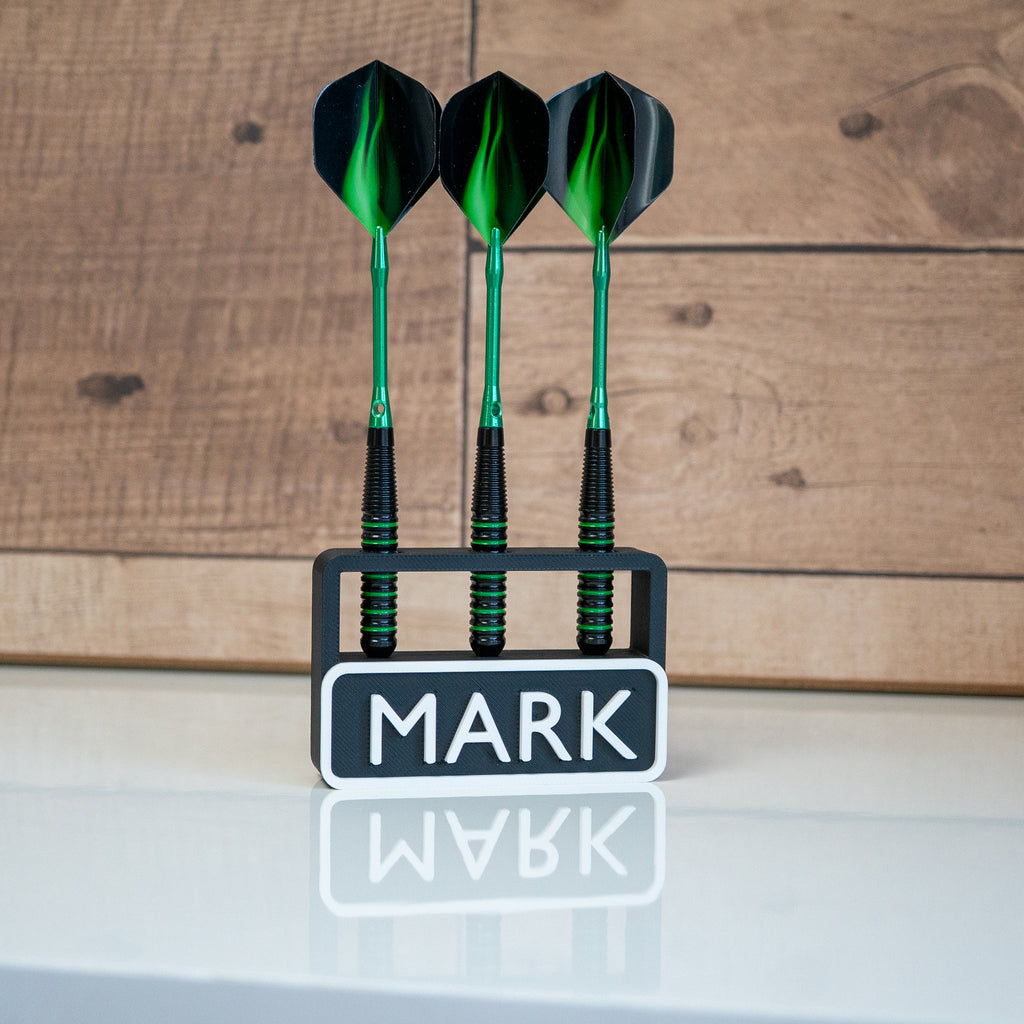 Personalised 3 Dart Holder | Free Standing Dart Stand