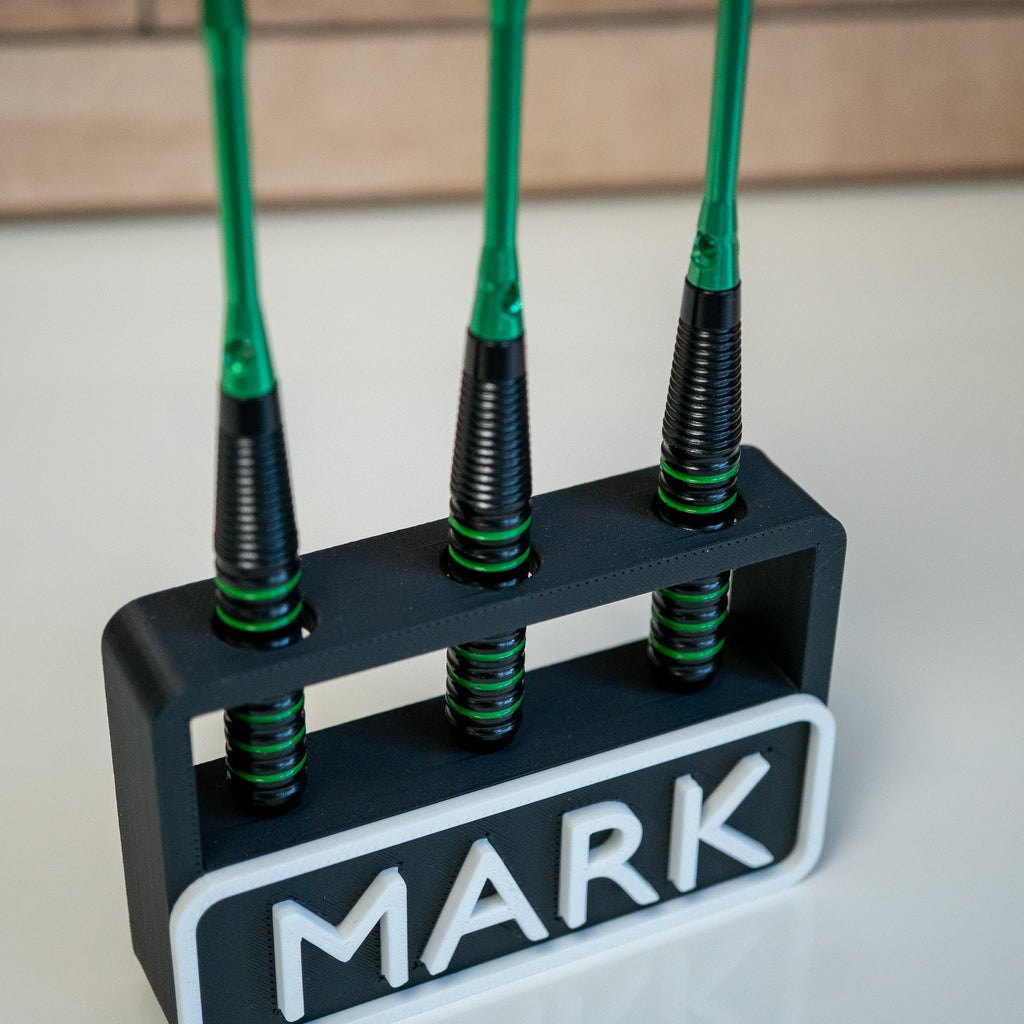 Personalised 3 Dart Holder | Free Standing Dart Stand