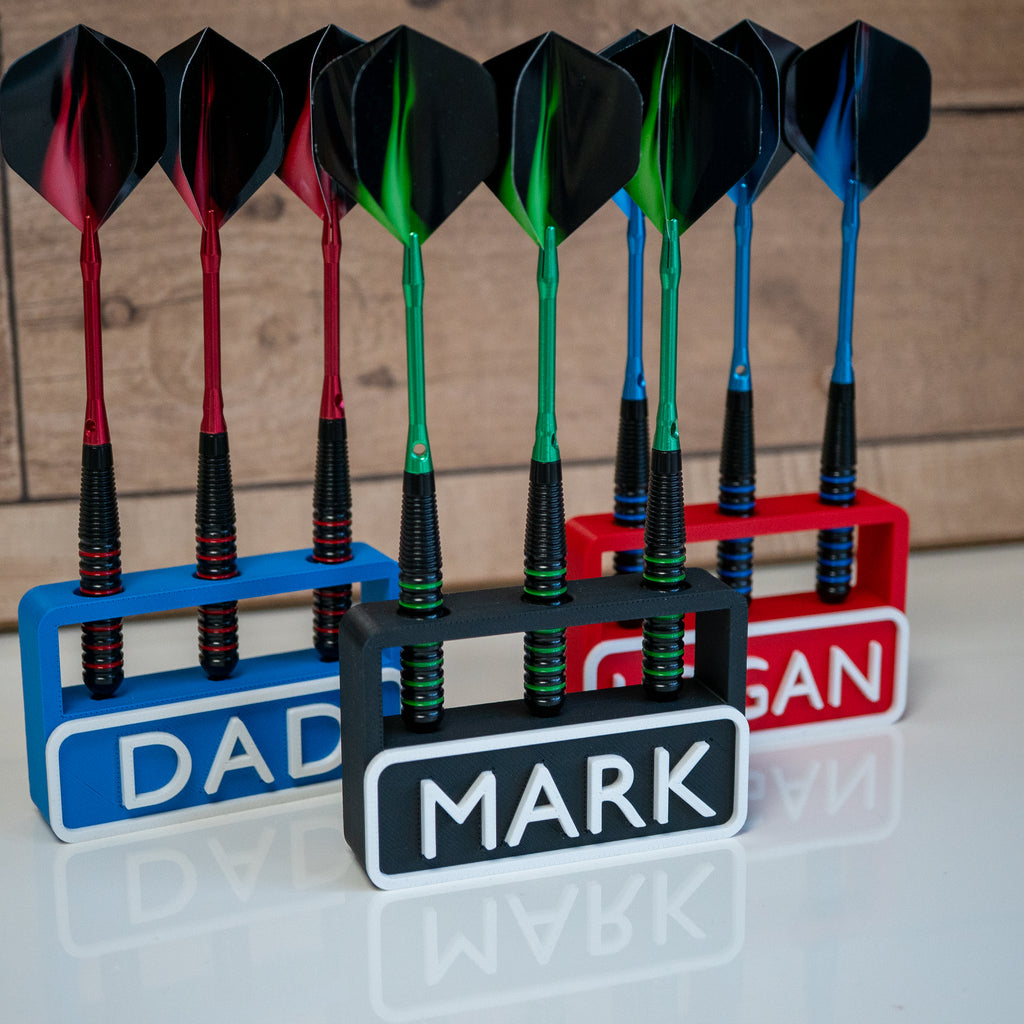 Personalised 3 Dart Holder | Free Standing Dart Stand