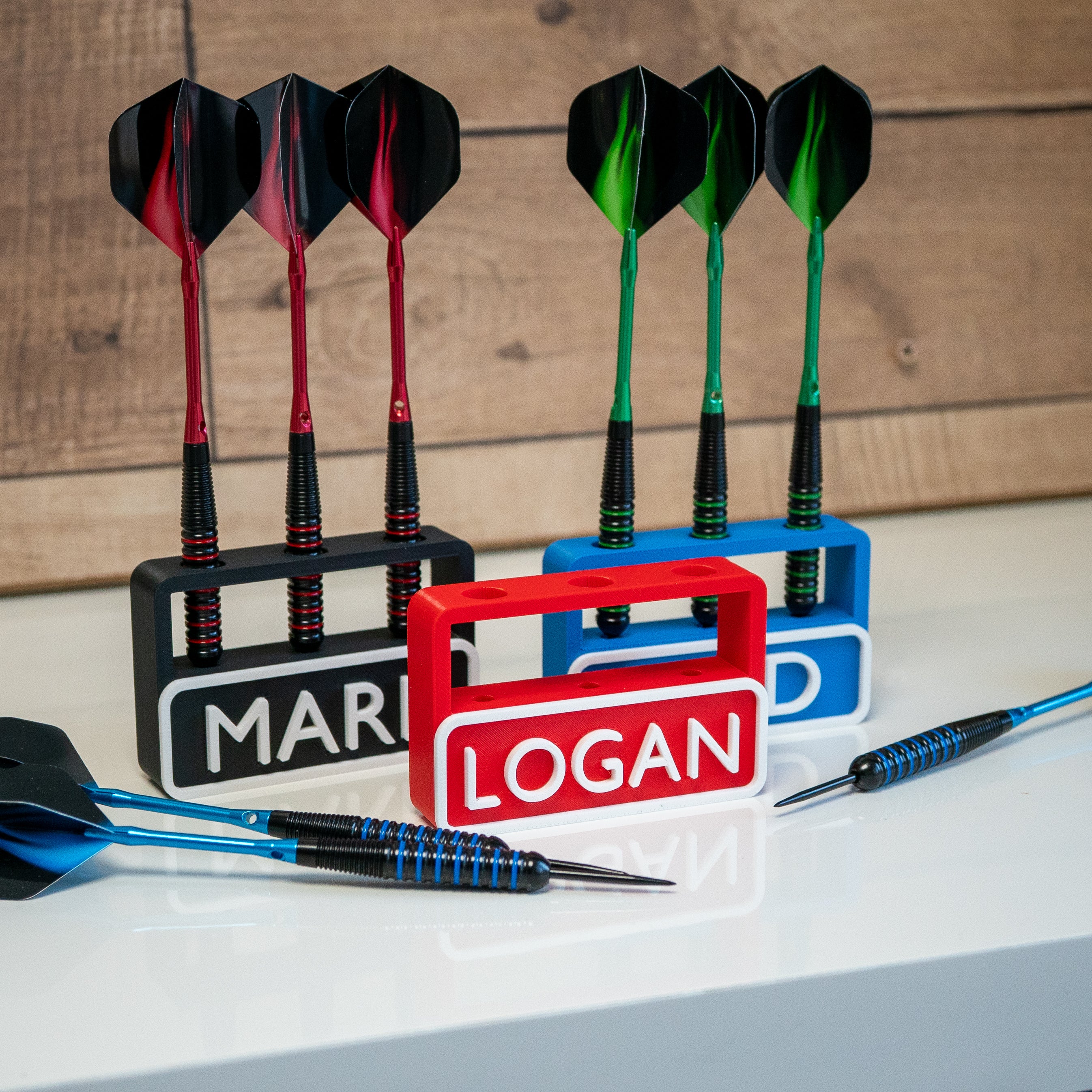 Personalised 3 Dart Holder | Free Standing Dart Stand