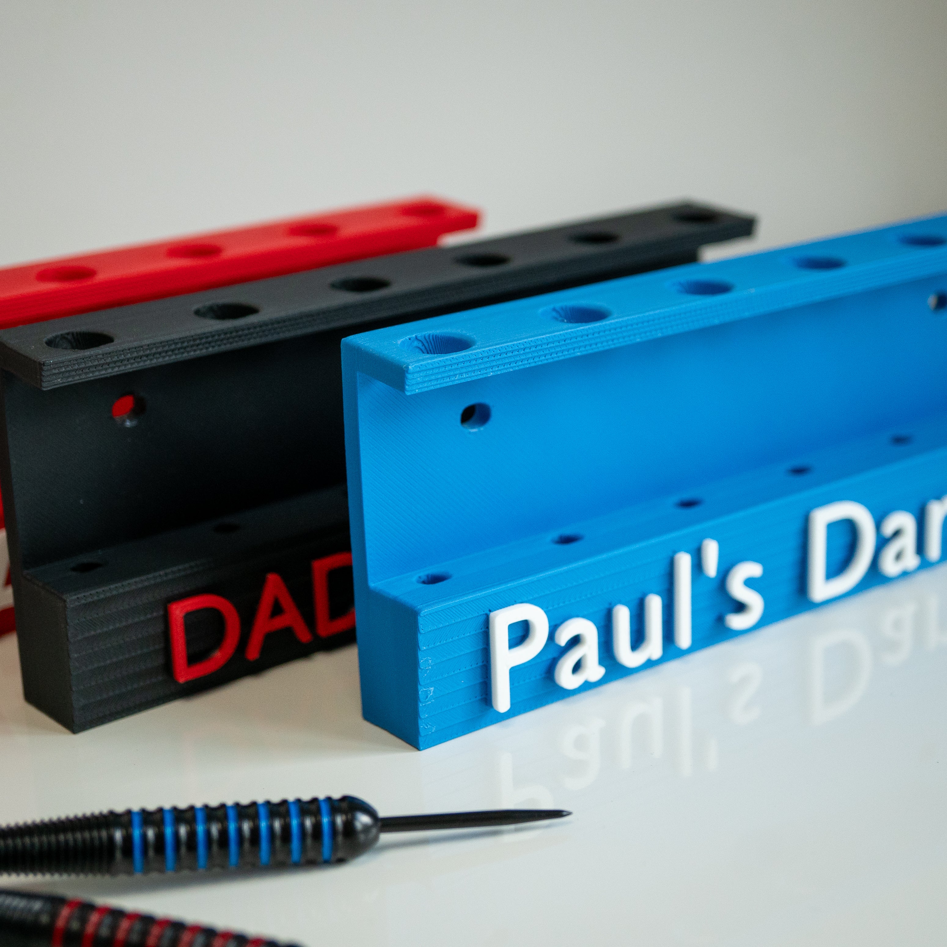 Personalised 6 Darts Holder Wall Mount – Custom Dart Display & Storage Rack