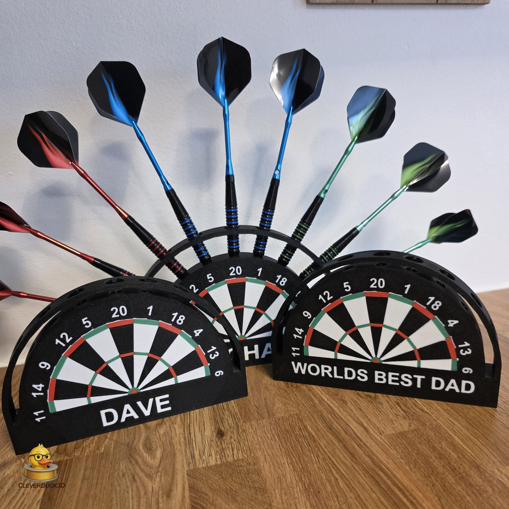 Personalised 9 Dart Holder | Custom Dart Stand