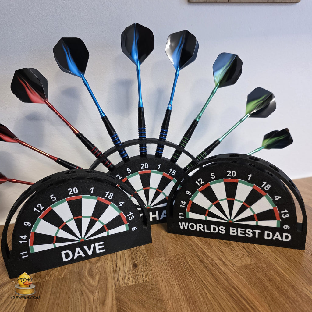 Personalised 9 Dart Holder | Custom Dart Stand