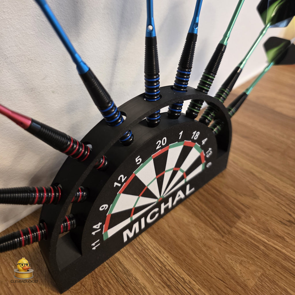 Personalised 9 Dart Holder | Custom Dart Stand