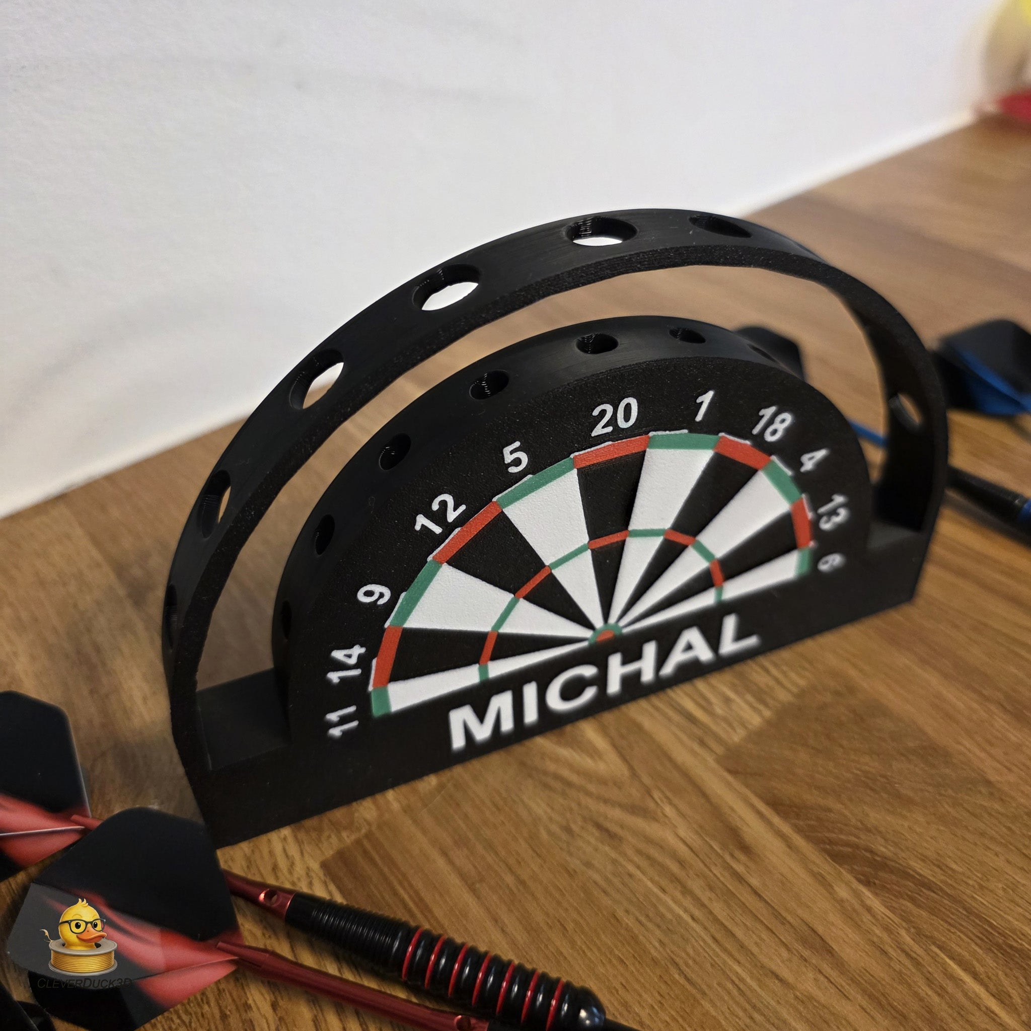 Personalised 9 Dart Holder | Custom Dart Stand