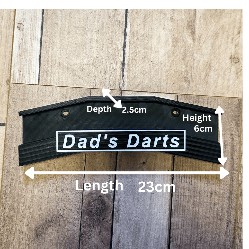 Personalised 9 Darts Holder Wall Mount – Custom Dart Display & Storage Rack