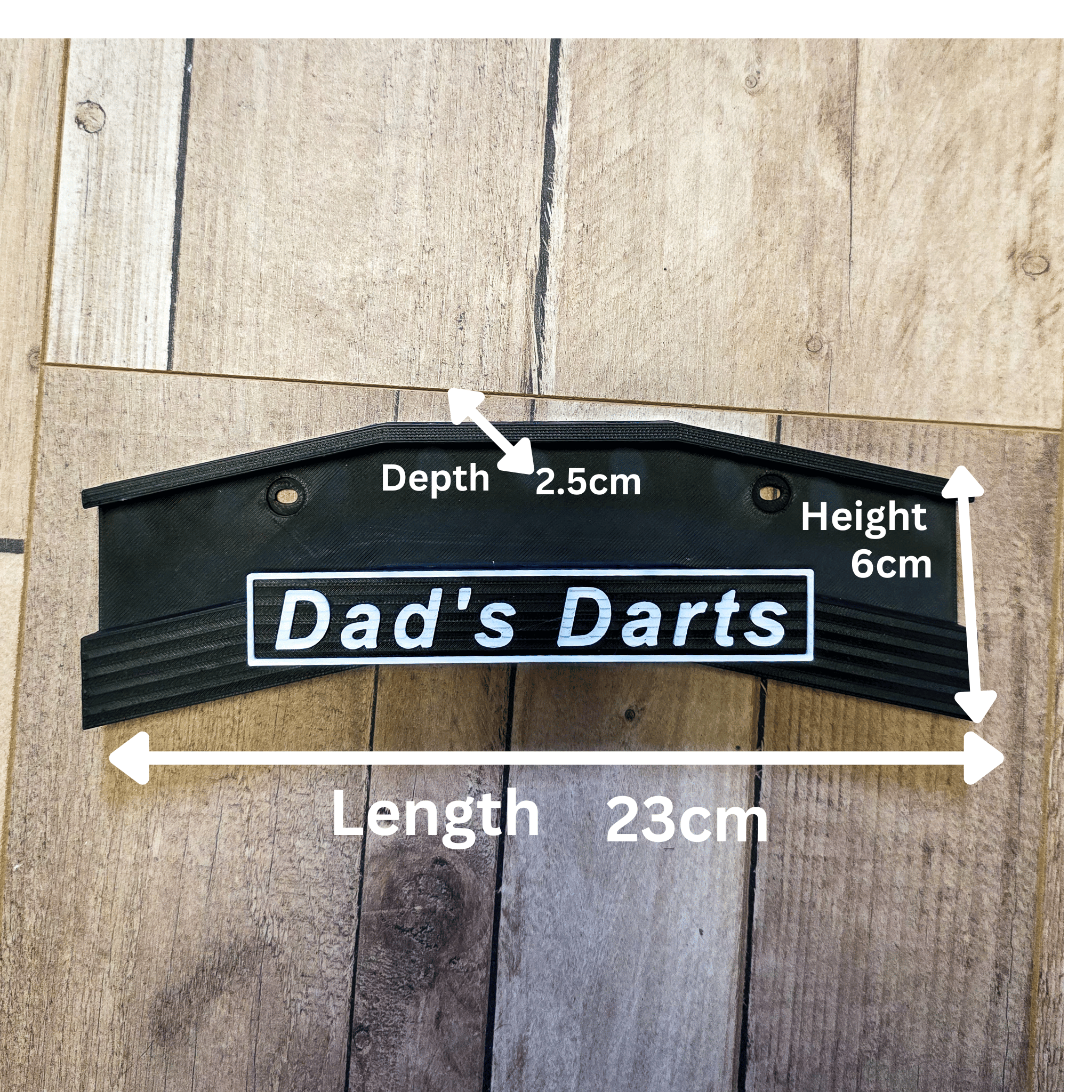 Personalised 9 Darts Holder Wall Mount – Custom Dart Display & Storage Rack