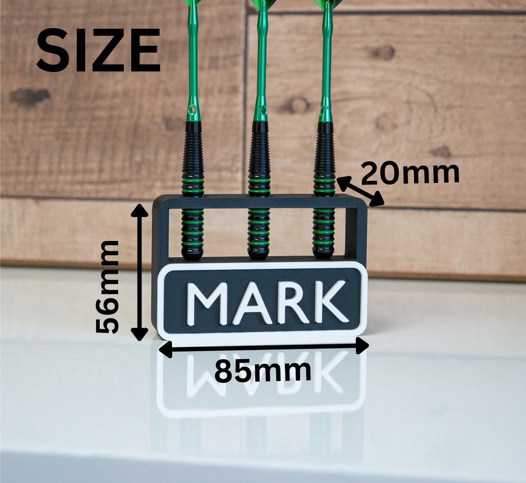 Personalised 3 Dart Holder | Free Standing Dart Stand