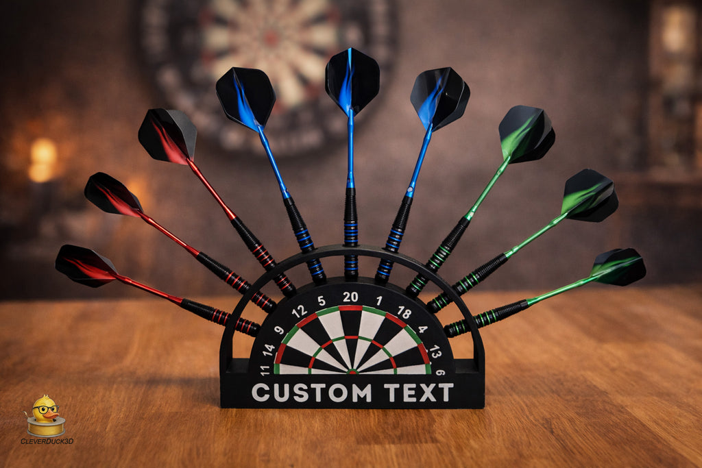 Personalised 9 Dart Holder | Custom Dart Stand